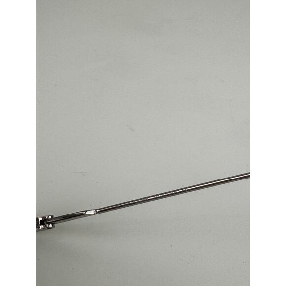 CELINE Unisex Silver Metal Full Frame Dark Gray Lens Polarized Round Sunglasses - Picture 11 of 13